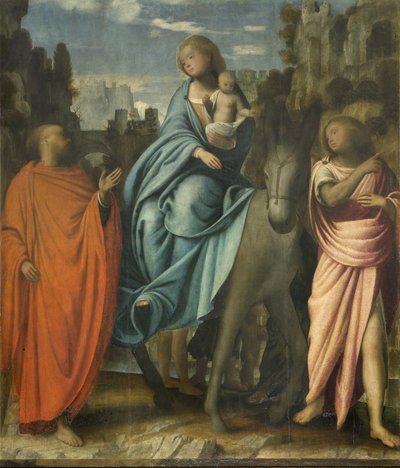 飞往埃及，15.15-22 作者 Bartolommeo Suardi Bramantino